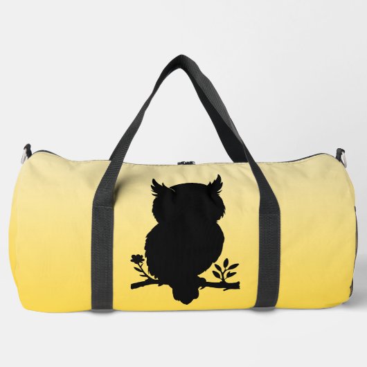 Eule - Scherenschnitt ダッフルバッグ (正面)