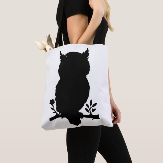 Eule - Scherenschnitt トートバッグ (クローズアップ)