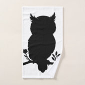 Eule - Scherenschnitt バスタオルセット (ハンドタオル)
