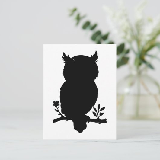 Eule - Scherenschnitt ポストカード (スタンド正面)