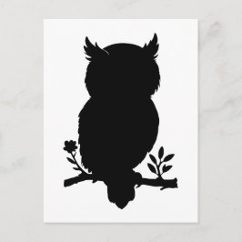 Eule - Scherenschnitt ポストカード