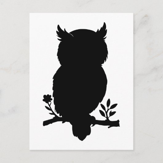 Eule - Scherenschnitt ポストカード (正面)