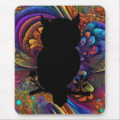 Eule - Scherenschnitt マウスパッド (正面)