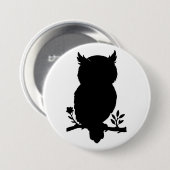 Eule - Scherenschnitt 缶バッジ (正面&裏面)