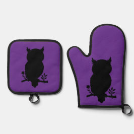 Eule - Scherenschnitt 鍋つかみ&鍋敷きセット