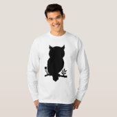 Eule - Scherenschnitt Tシャツ (正面フル)