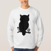 Eule - Scherenschnitt Tシャツ (正面)