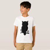 Eule - Scherenschnitt Tシャツ (正面フル)