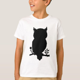 Eule - Scherenschnitt Tシャツ