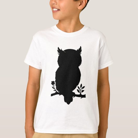 Eule - Scherenschnitt Tシャツ (正面)