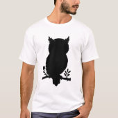 Eule - Scherenschnitt Tシャツ (正面)