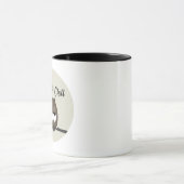 Eule - Zeit zum Entspannen マグカップ (中央)