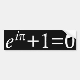 Eulerのアイデンティティのバンパーステッカー バンパーステッカー