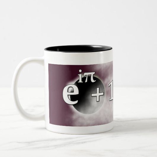 Eulerのアイデンティティの生命マグの釣り合った意味 ツートーンマグカップ (左)