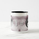 Eulerのアイデンティティの生命マグの釣り合った意味 ツートーンマグカップ (中央)