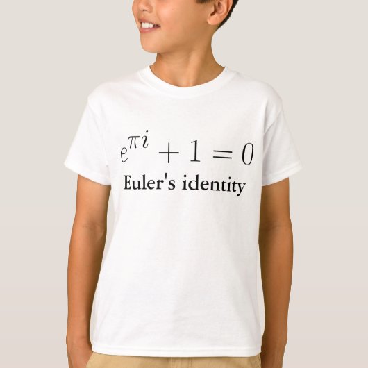 Eulerのアイデンティティ Tシャツ (正面)
