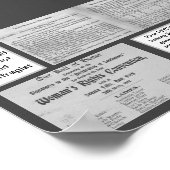 Eunice Newton Foote気候変動科学者 ポスター (角)