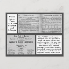 Eunice Newton Foote気候変動科学者 ポストカード