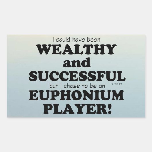 Euphonium裕福で成功した長方形ステッカー 長方形シール (正面)