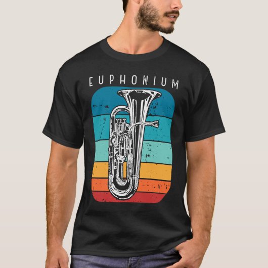 Euphonium Music Musician Baritone 1 Tシャツ (正面)