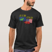 EUR USD Tradersシャツ Tシャツ (正面)