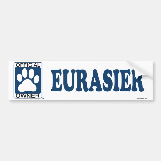 Eurasierの青 バンパーステッカー (正面)