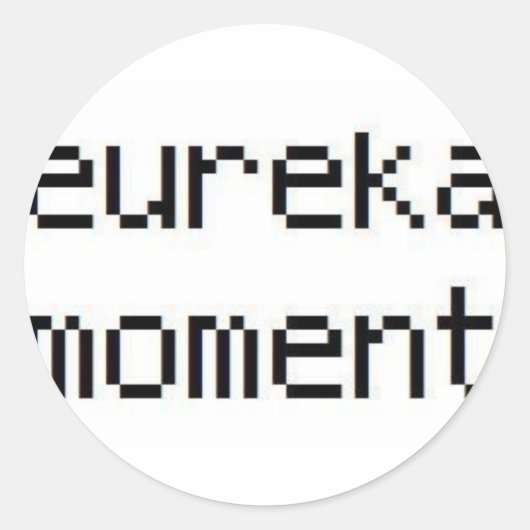 Eurekaの時バンドステッカー ラウンドシール (正面)