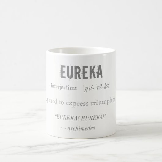 Eureka定義アルキメデス主義科学 コーヒーマグカップ (中央)