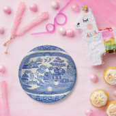 Eureka! 夏の青いヤナギの紙皿。 7" ペーパープレート (パーティー)