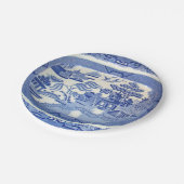 Eureka! 夏の青いヤナギの紙皿。 7" ペーパープレート (アングル)