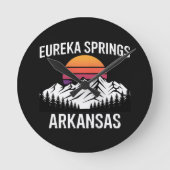 Eureka Springs ラウンド壁時計 (正面)