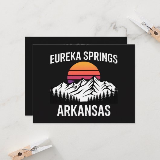 Eureka Springs 招待状 (正面/裏面インサイチュ)