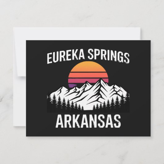 Eureka Springs 招待状 (裏面)