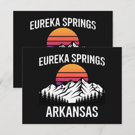 Eureka Springs 招待状 (正面/裏面)