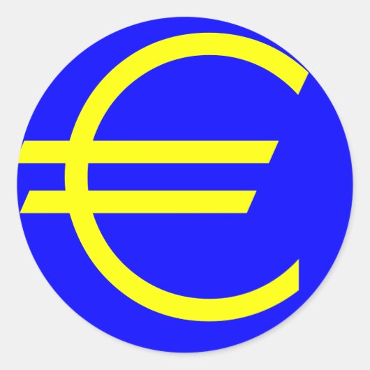 EURO(ヨーロッパ通貨の記号) ラウンドシール (正面)