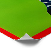 Euro Circ 1970s Vintage Zebra attraction Poster ポスター (角)