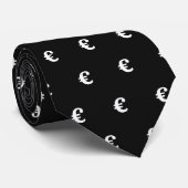 Euro money sign dark green neck tie gift for him ネクタイ (ロール)