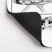 Eurocopter極度ピューマSA33 マウスパッド (コーナー)