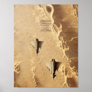 Eurofighterの台風ポスター ポスター