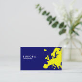 EUROPA黄色 – 濃い青 名刺 (スタンド正面)