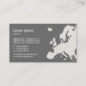 EUROPA – キャンバスステンシルドスタイル 名刺 (裏面)