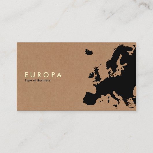 EUROPA – 厚紙 名刺 (正面)