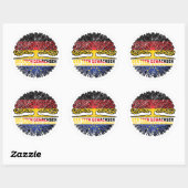 Europa Europäisch Deutsch Deutschland Baum Wurzel ラウンドシール (シート)