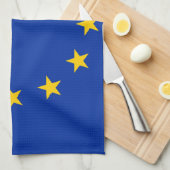 Europa Fahne キッチンタオル (四つ折り)