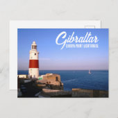 Europa Point Lighthouse in Gibraltar ポストカード (正面/裏面)