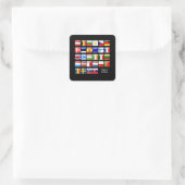 EUROPE：ヨーロッパ国旗 スクエアシール (バッグ)