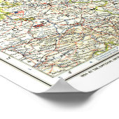 " Europe: 1954北ヨーロッパ詳細マップ… ポスター (角)