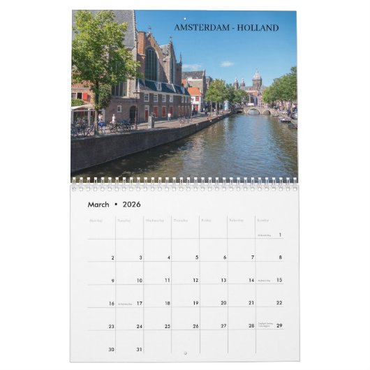 Europe 2026 calendar カレンダー (3月 2026)