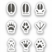 Europe Animal Tracks Setスタンプ シール (正面)