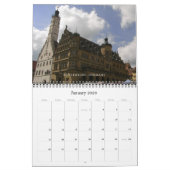 Europe Calendar カレンダー (1月 2026)